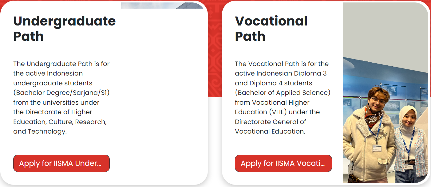Pilih Menu Undergraduate Path bagi S1, dan Vocational Path bagi jenjang D4 dan D3.