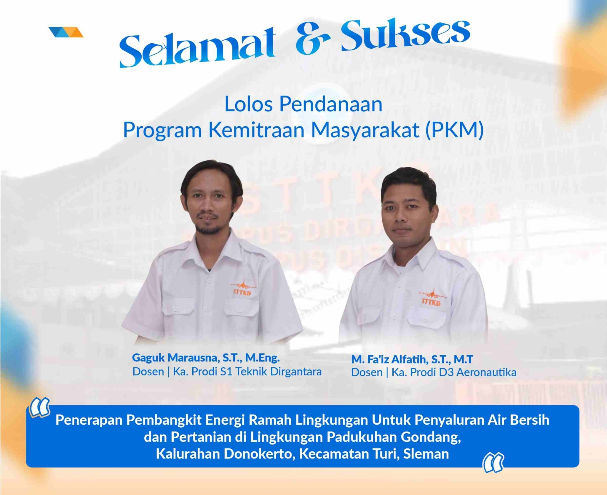 Dosen STTKD Kembali Berprestasi, Lolos Pendanaan PKM
