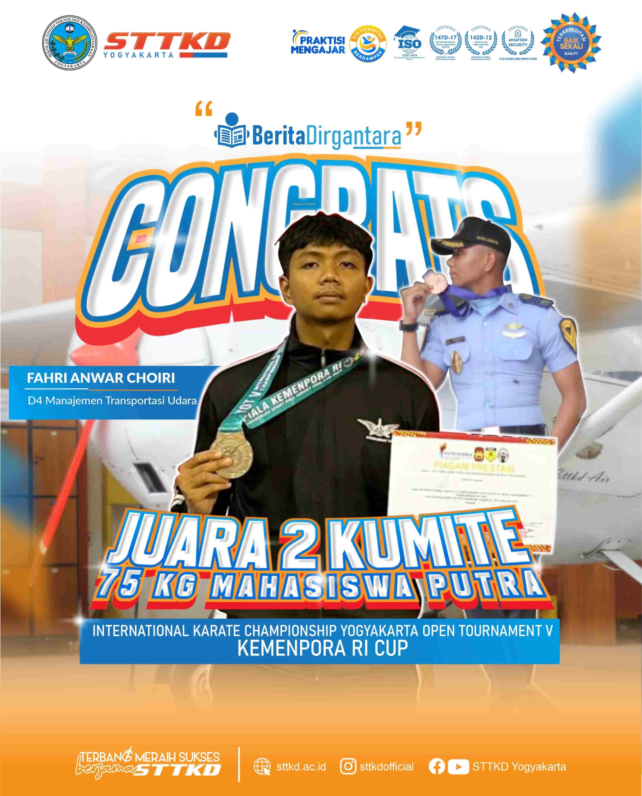 PRESTASI MEMBANGGAKAN TARUNA STTKD DI KEGIATAN NON AKADEMIK
