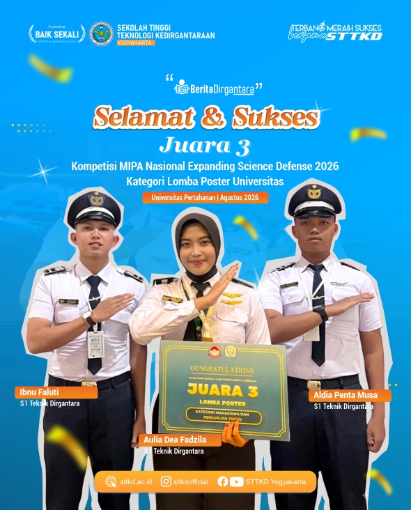 Taruna STTKD Raih Juara 3 Nasional, Buktikan Prestasi Gemilang di Kompetisi MIPA National Expanding Science Defense 2026